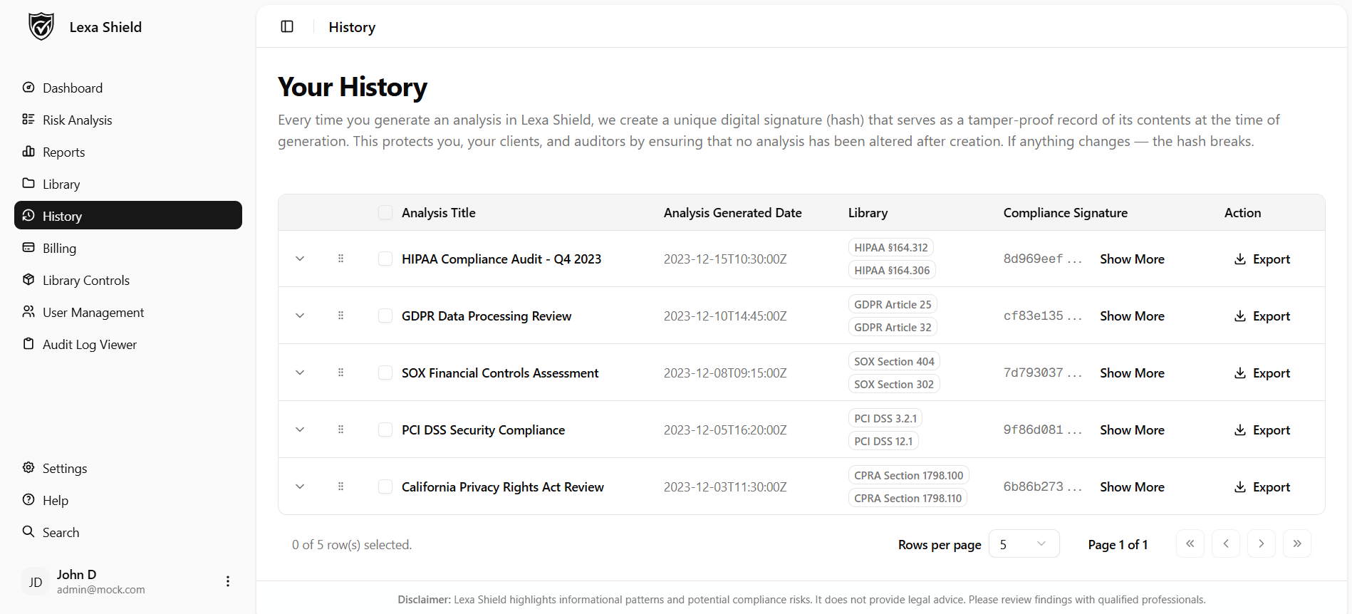 Dashboard Screenshot 3
