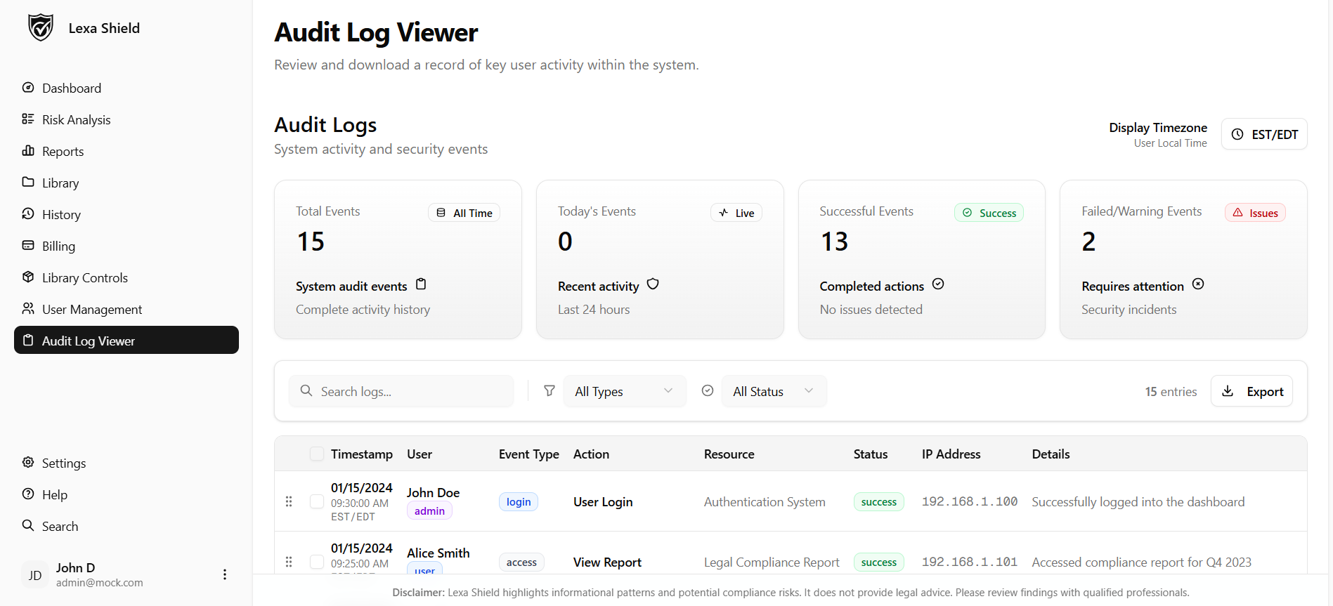 Dashboard Screenshot 6
